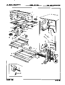 Fresh Food Compartment Diagram and Parts List for NT21K9A 9A05C Admiral Refrigerator