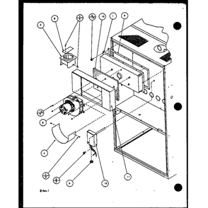 Diagram 3 Diagram and Parts List for GUI090B30AB P1158604F Amana Furnace