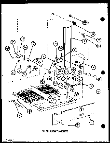 Section 10 Diagram and Parts List for BX20M-P7812520W  Amana Refrigerator