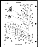 CONTROL PARTS Diagram and Parts List for 218-3JM P5541723R Amana Air Conditioner