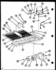 Section 15 Diagram and Parts List for TX18N-P1106212W  Amana Refrigerator