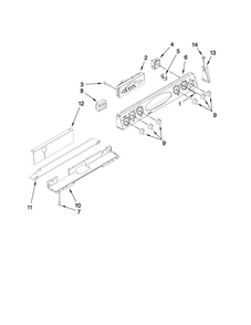 Part Location Diagram of 5701M883-60 Whirlpool CNTRL-ELEC