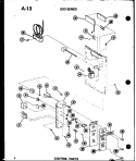 CONTROL PARTS Diagram and Parts List for 218D-3HWS P5541751R Amana Air Conditioner