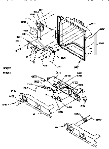 Ice & Water Cavity And Electronic Bracket Assy Diagram and Parts List for SMD21TBW-P1193911WW  Amana Refrigerator