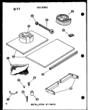 INSTALLATION KIT PARTS Diagram and Parts List for 218D-3HWS P5541751R Amana Air Conditioner