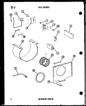 INTERIOR PARTS Diagram and Parts List for ES619-3R P5472098R Amana Air Conditioner