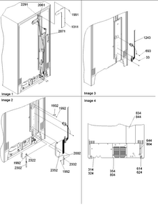 Cabinet Back Diagram and Parts List for AARS2304AC-PARS2304AC0  Amana Refrigerator