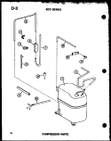COMPRESSOR PARTS Diagram and Parts List for ES619-3R P5472098R Amana Air Conditioner