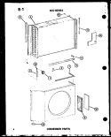 CONDENSER PARTS Diagram and Parts List for ES6142S P6711915R Amana Air Conditioner