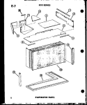 EVAP PARTS Diagram and Parts List for ES6142S P6711915R Amana Air Conditioner