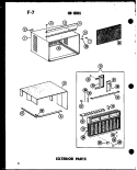 EXTERIOR PARTS Diagram and Parts List for 2185NH P5541711R Amana Air Conditioner