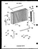 CONDENSER PARTS Diagram and Parts List for 2185NH P5541711R Amana Air Conditioner