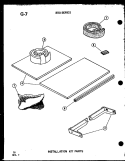 INSTALLATION KIT PARTS Diagram and Parts List for 2185NH P5541711R Amana Air Conditioner