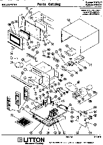 Replacement Parts Diagram and Parts List for 70 5011 Amana Microwave