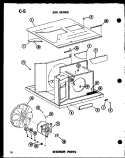 INTERIOR PARTS Diagram and Parts List for 218D-3WS P5541779R Amana Air Conditioner