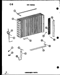 CONDENSER PARTS Diagram and Parts List for 218D-3WS P5541779R Amana Air Conditioner