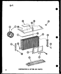 EVAP & ACTION AIR PARTS Diagram and Parts List for 2183K P6753505R Amana Air Conditioner