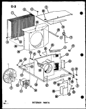INTERIOR PARTS Diagram and Parts List for 2183K P6753505R Amana Air Conditioner