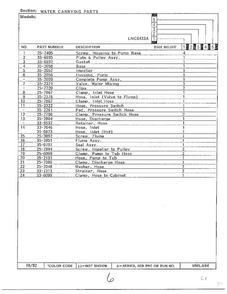Water Carrying Parts Page 2 Diagram and Parts List for 6433A  Norge Washer