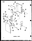 CONTROL PARTS Diagram and Parts List for 2185K P6753507R Amana Air Conditioner