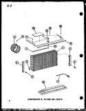 EVAP & ACTION AIR PARTS Diagram and Parts List for 2185K P6753507R Amana Air Conditioner
