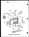 EVAP & ACTION AIR PARTS Diagram and Parts List for ES2183HEL P6753509R Amana Air Conditioner