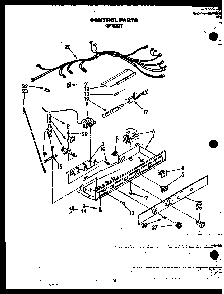 Control Parts Diagram and Parts List for GFS227 MN11 Caloric Refrigerator