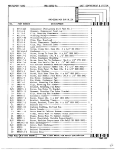 Unit Compartment And System Page 2 Diagram and Parts List for 22802-A  Admiral Refrigerator