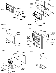 Door Assemblies And Handles Diagram and Parts List for TR21V2W-P1316001WW  Amana Refrigerator