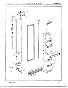 Part Location Diagram of 59433-209 Maytag INNER PANEL