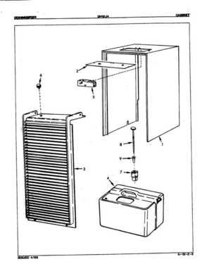 01 - Cabinet Diagram and Parts List for DH15J4 9F03A Maytag Dehumidifier