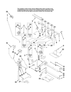 Manifold Parts Diagram and Parts List for MGR6775BDB18  Maytag Range
