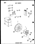 INTERIOR PARTS Diagram and Parts List for ES12-2MS P5497448R Amana Air Conditioner