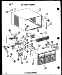 EXTERIOR PARTS Diagram and Parts List for ES-108-2S P6723114R Amana Air Conditioner