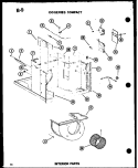 INTERIOR PARTS Diagram and Parts List for ES-108-2S P6723114R Amana Air Conditioner