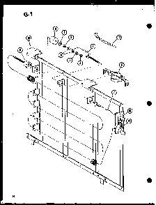 Heater Assembly Diagram and Parts List for ES218-3HEL P67535-9R Amana Air Conditioner