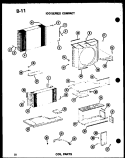 COIL PARTS Diagram and Parts List for ES-108-2S P6723114R Amana Air Conditioner