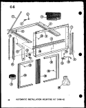 AUTOMATIC INSTALLATION MTG (1AM - 6) Diagram and Parts List for ES-108-2S P6723114R Amana Air Conditioner