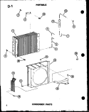 CONDENSER PARTS Diagram and Parts List for ES6P-2AMS P5497227R Maytag Air Conditioner