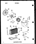 EVAP PARTS Diagram and Parts List for ES6P-2AMS P5497227R Maytag Air Conditioner