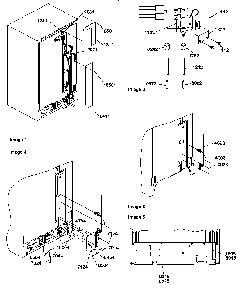 Cabinet Back Diagram and Parts List for SRD20TPW-P1190811WW  Amana Refrigerator