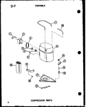 COMPRESSOR PARTS Diagram and Parts List for ES6P-2AMS P5497227R Maytag Air Conditioner