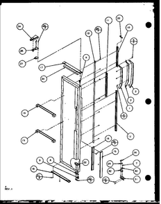 Section 10 Diagram and Parts List for SC25JP-7870114W  Amana Refrigerator