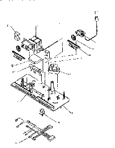 Control Assembly Diagram and Parts List for TW18S2W-P1194401W  Amana Refrigerator