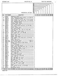 Fresh Food Compartment Assembly Page 2 Diagram and Parts List for 22474A  Admiral Refrigerator