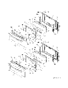 Doors Diagram and Parts List for 79097413411  Kenmore Range