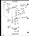COMPRESSOR PARTS Diagram and Parts List for ES92ML P6881801R Amana Air Conditioner