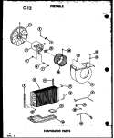 Part Location Diagram of C5801402 Whirlpool N.L.A.COND FAN BLADE
