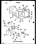 BASE PAN & CONTROLS Diagram and Parts List for 8P5L P6905301R Amana Air Conditioner