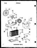 EVAP PARTS Diagram and Parts List for ES6P2SPMP P5497235R Maytag Air Conditioner